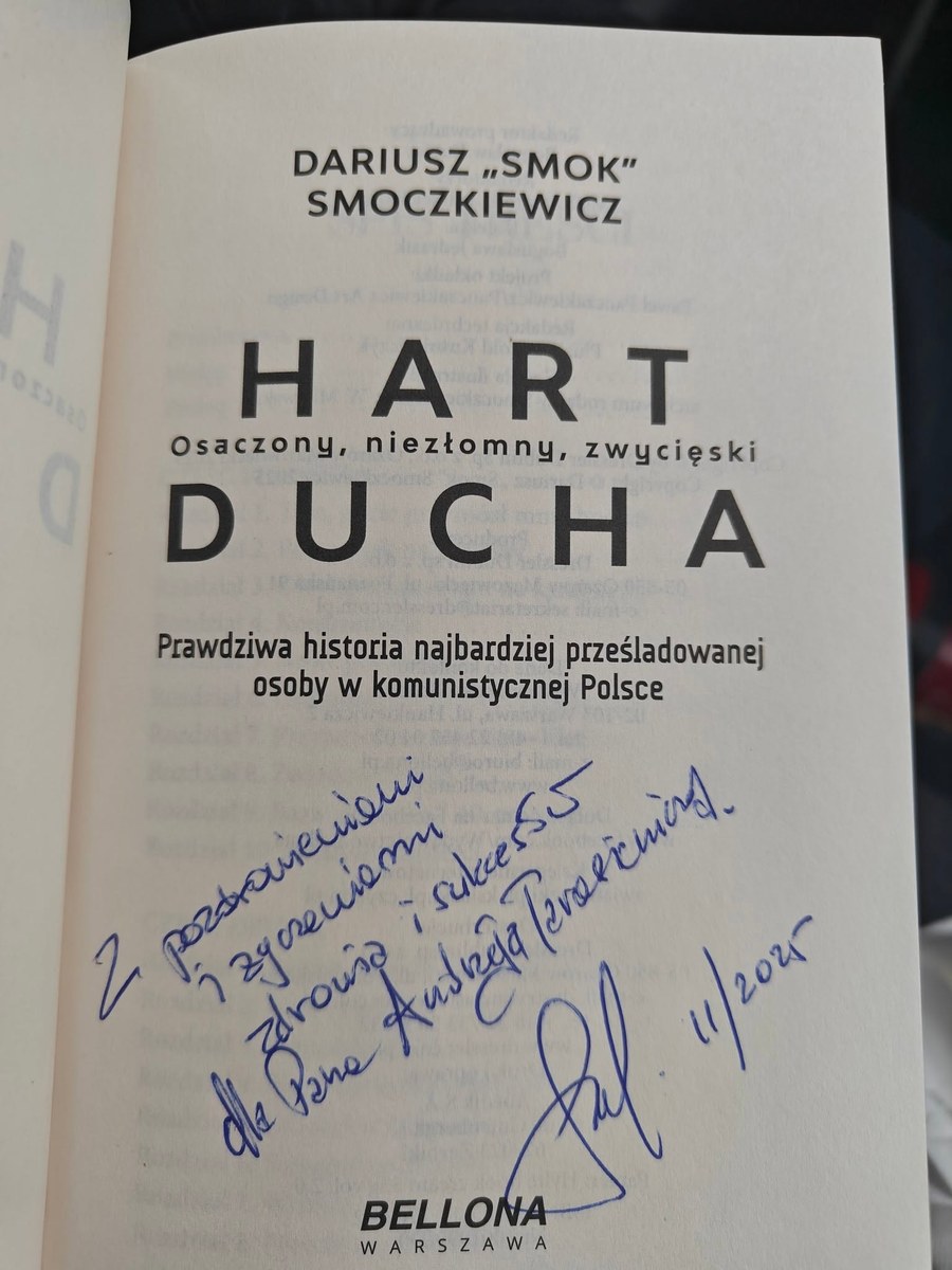 Dedykacja od Dariusza Smoczkiewicza